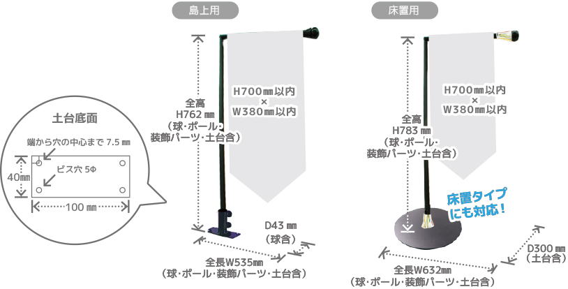 デコレーションハンガーサイズ画像